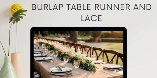 10 Creative Ways to Style Your Table with a Burlap Table Runner and Lace