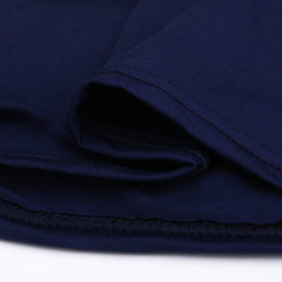 LOVWY 4018 - Home & Garden > Linens & Bedding > Table Linens > Tablecloths 4 FT Navy Blue Spandex Fitted Table Cover