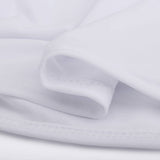 LOVWY 4018 - Home & Garden > Linens & Bedding > Table Linens > Tablecloths 4 FT White Spandex Fitted Table Cover