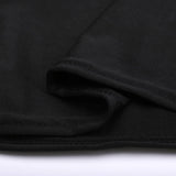 LOVWY 4018 - Home & Garden > Linens & Bedding > Table Linens > Tablecloths 8 FT Black Spandex Fitted Table Cover