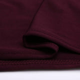 LOVWY 4018 - Home & Garden > Linens & Bedding > Table Linens > Tablecloths 8 FT Burgundy Spandex Fitted Table Cover