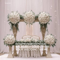 How to Match the Backdrop Color with Your Wedding Theme