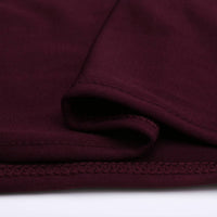 LOVWY 4018 - Home & Garden > Linens & Bedding > Table Linens > Tablecloths 4 FT Burgundy Spandex Fitted Table Cover