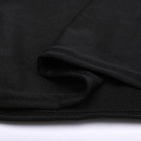 LOVWY 4018 - Home & Garden > Linens & Bedding > Table Linens > Tablecloths 6 FT Black Spandex Fitted Table Cover