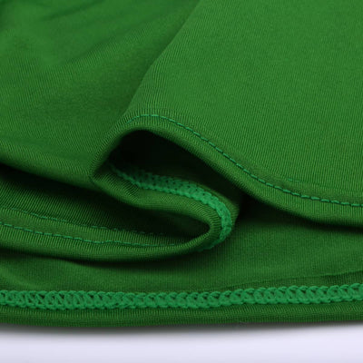 LOVWY 4018 - Home & Garden > Linens & Bedding > Table Linens > Tablecloths 8 FT Forest Green Spandex Fitted Table Cover