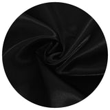 LOVWY chair sashes Black 6.7" x 108" Pack of 10 Satin Chair Sashes