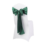 LOVWY chair sashes Blackish Green 6.7" x 108" Pack of 10 Satin Chair Sashes