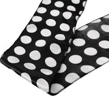 LOVWY chair sashes Dots Black White 1.22" x 108" Pack of 10 Satin Chair Sashes