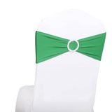 LOVWY chair sashes LOVWY 10PCS Forest Green Spandex Chair Bands Sashes