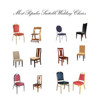 LOVWY chair sashes Orange 6.7" x 108" Pack of 10 Satin Chair Sashes