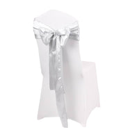 LOVWY chair sashes Copy of Coffee 6.7" x 108" Pack of 10 Satin Chair Sashes