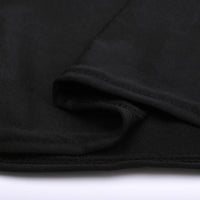 LOVWY Cocktail Table Cover 24" / 2 ft Black Stretch Fitted Cocktail Table Topper