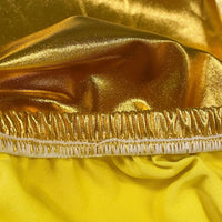 LOVWY Cocktail Table Cover 24" / 2 ft Metallic Golden Stretch Fitted Cocktail Table Topper
