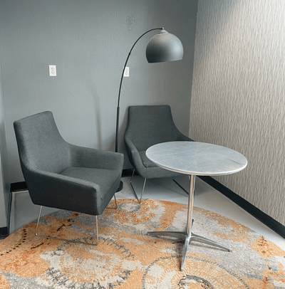 LOVWY Cocktail Table Cover 24" / 2 ft Metallic Silver Stretch Fitted Cocktail Table Topper