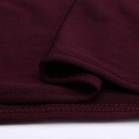LOVWY Cocktail Table Cover Burgundy 30" x 43 " Spandex Cocktail Fitted Table Cover