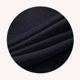 LOVWY Cocktail Table Cover LOVWY 2 FT / 2.5 FT Black Cocktail Tablecloth + Stripe Sash