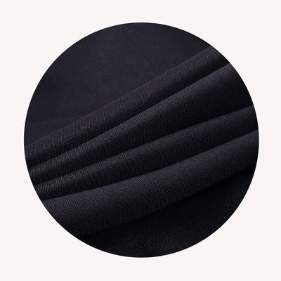 LOVWY Cocktail Table Cover LOVWY 2 FT / 2.5 FT Black Cocktail Tablecloth + Stripe Sash
