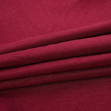 LOVWY 125 Inch Burgundy Round Polyester Tablecloth