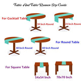 LOVWY 5 PCS 12" x 70" Royal Blue Satin Table Runner