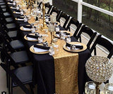 LOVWY Golden 12x108 inch Sequin Table Runner
