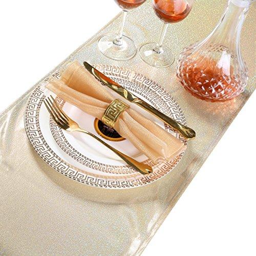 LOVWY Laser Table Runner 12x108 inches - Beige