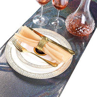LOVWY Laser Table Runner 12x108 inches -Navy Blue