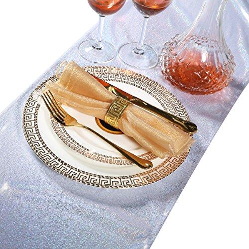 LOVWY Laser Table Runner 12x108 inches - Silver