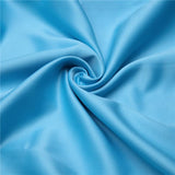 LOVWY Polyester Tablecloth 58" x 102" Baby Blue Satin Tablecloth