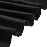 LOVWY Polyester Tablecloth 58" x 102" Black Satin Tablecloth