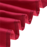 LOVWY Polyester Tablecloth 58" x 102" Burgundy Satin Tablecloth