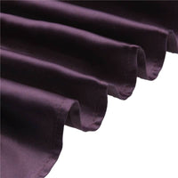 LOVWY Polyester Tablecloth 58" x 102" Eggplant Satin Tablecloth