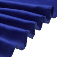 LOVWY Polyester Tablecloth 58" x 102" Royal Blue Satin Tablecloth