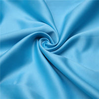 LOVWY Polyester Tablecloth 58" x 126" Baby Blue Satin Tablecloth