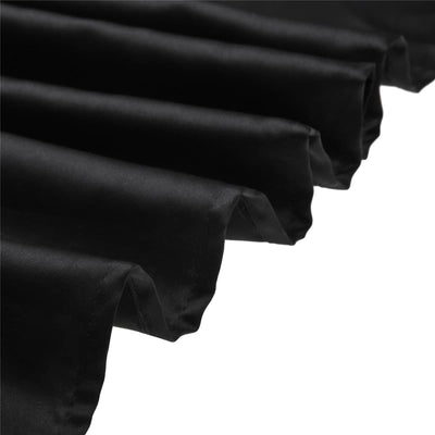 LOVWY Polyester Tablecloth 58" x 126" Black Satin Tablecloth