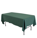 LOVWY Polyester Tablecloth 58" x 126" Blackish Green Satin Tablecloth