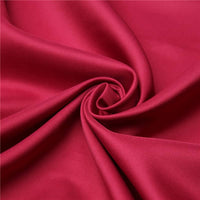 LOVWY Polyester Tablecloth 58" x 126" Burgundy Satin Tablecloth
