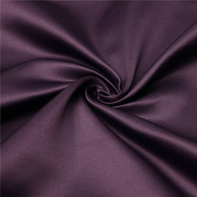 LOVWY Polyester Tablecloth 58" x 126" Eggplant Satin Tablecloth