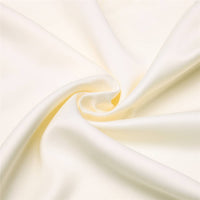 LOVWY Polyester Tablecloth 58" x 126" Ivory Satin Tablecloth
