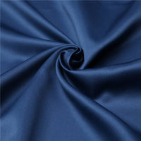 LOVWY Polyester Tablecloth 58" x 126" Navy Blue Satin Tablecloth