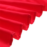 LOVWY Polyester Tablecloth 58" x 126" Red Satin Tablecloth