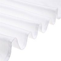 LOVWY Polyester Tablecloth 58" x 126" White Satin Tablecloth