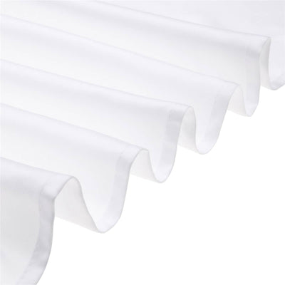 LOVWY Polyester Tablecloth 58" x 126" White Satin Tablecloth