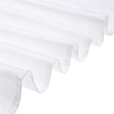 LOVWY Polyester Tablecloth 58" x 126" White Satin Tablecloth