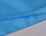 LOVWY Table Runner 12" * 108" Baby Blue Satin Table Runner