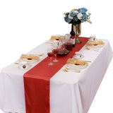 LOVWY Table Runner 12" * 108" Coral Satin Table Runner