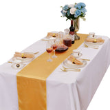 LOVWY Table Runner 12" * 108" Golden Satin Table Runner