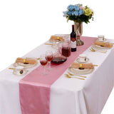 LOVWY Table Runner 12" * 108" Pink Satin Table Runner