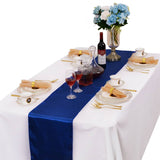 LOVWY Table Runner 12" * 108" Royal Blue Satin Table Runner