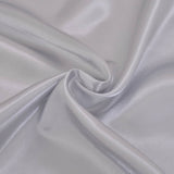 LOVWY Table Runner 12" * 108" Silver Satin Table Runner