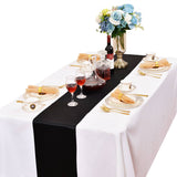 LOVWY Table Runner LOVWY 12" * 108" Black Satin Table Runner